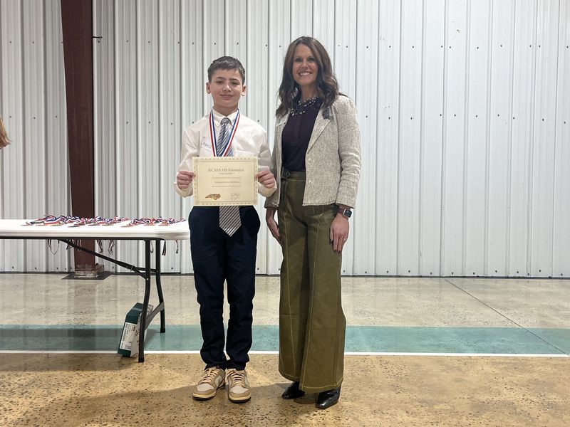 Extemporaneous Jock Haynes and Dr. Shelley Goins, Director of Secondary Curriculum and Accountability.