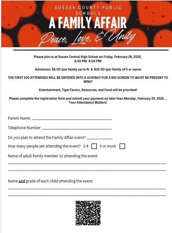 SCPS Family Affair Registration