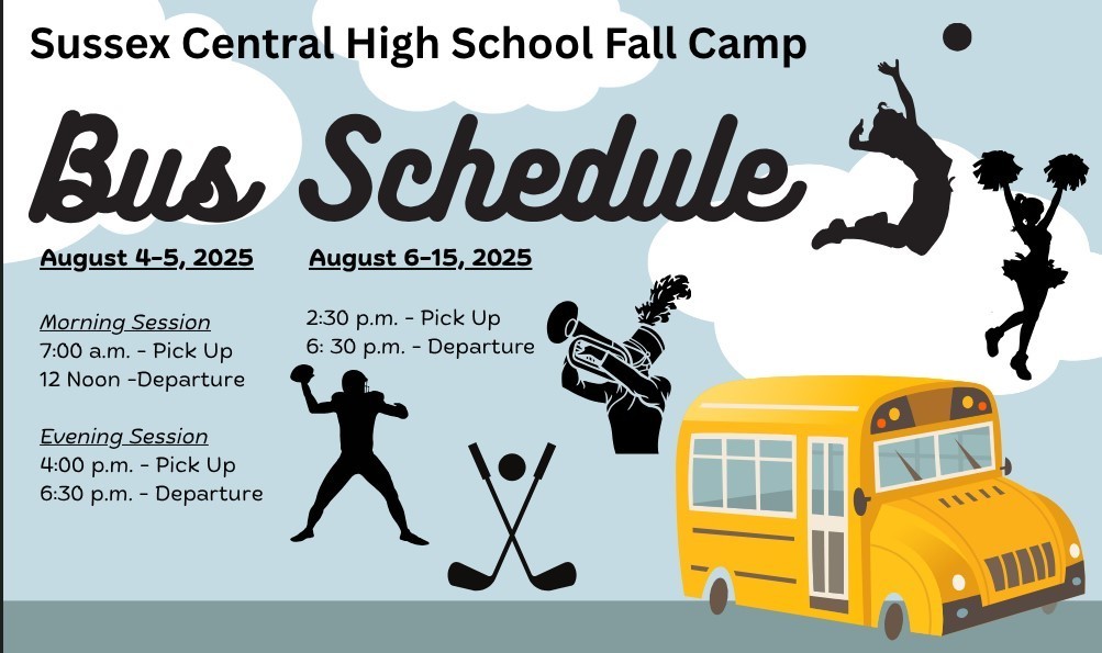 Fall Camp Bus Schedule