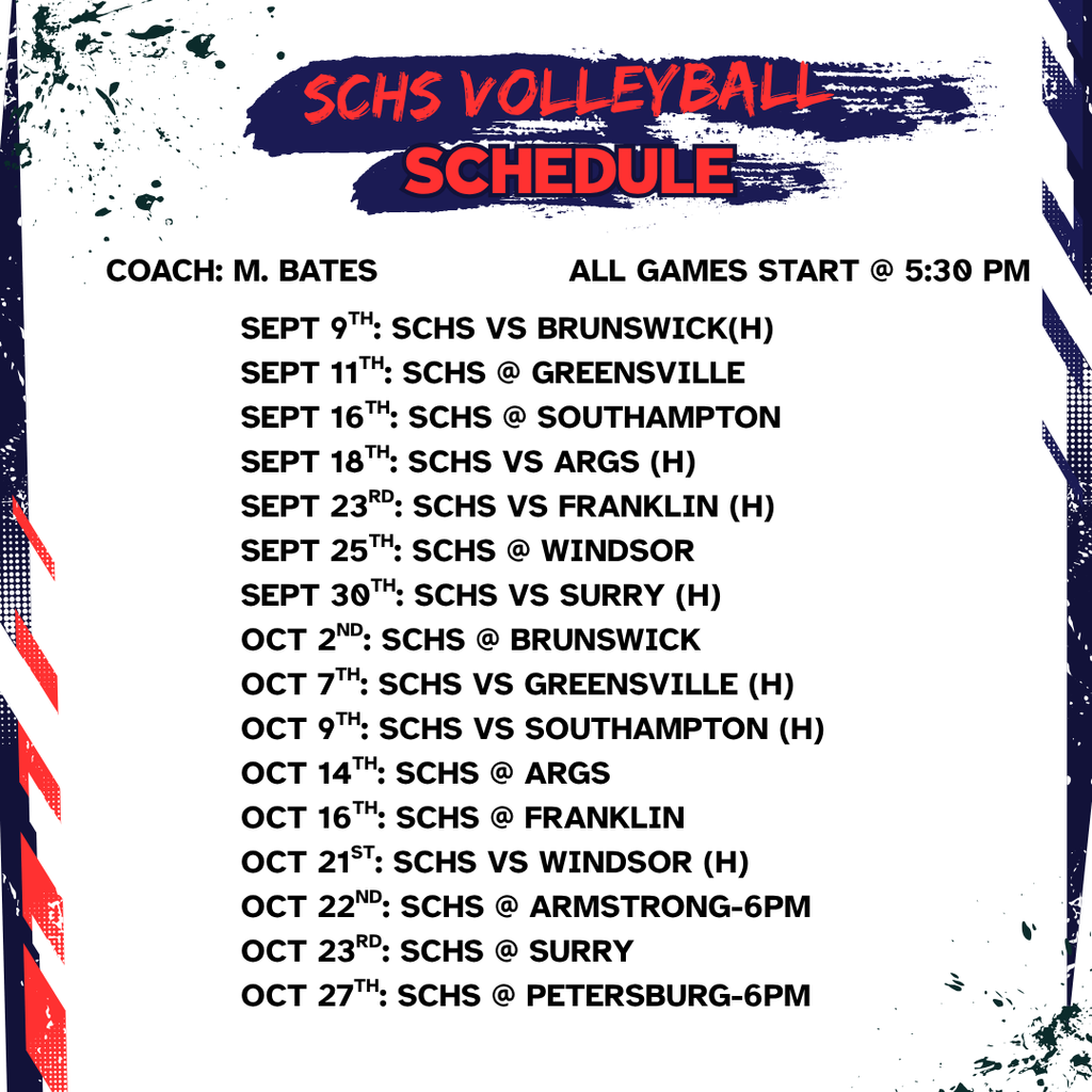 Volleyball Schedule