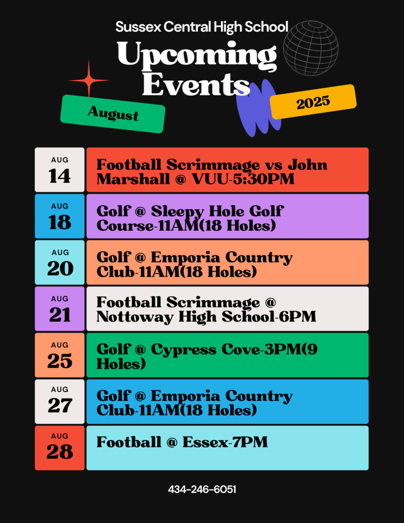 SCHS Upcoming Events
