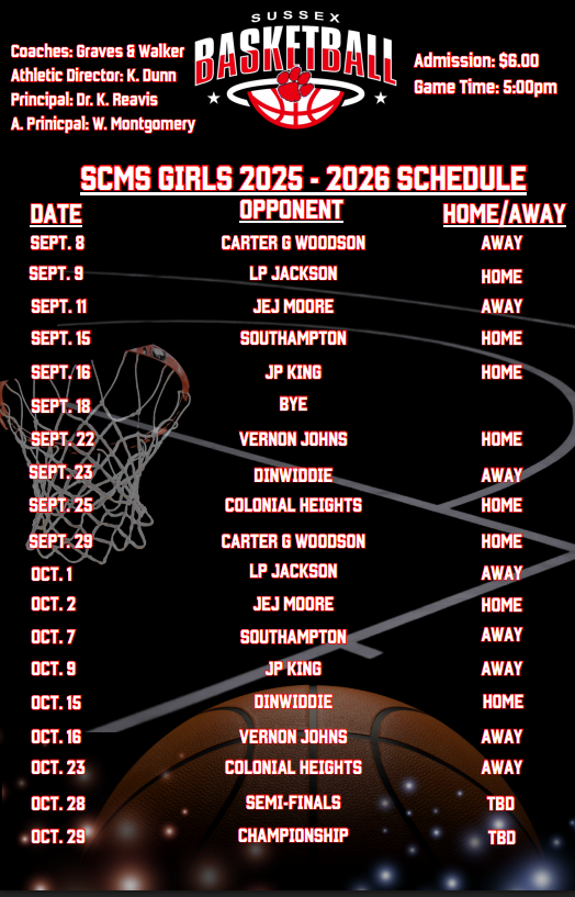 Fall Sports Schedule