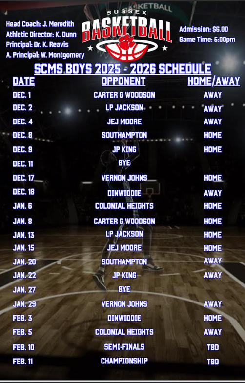 Boys' Basketball Schedule