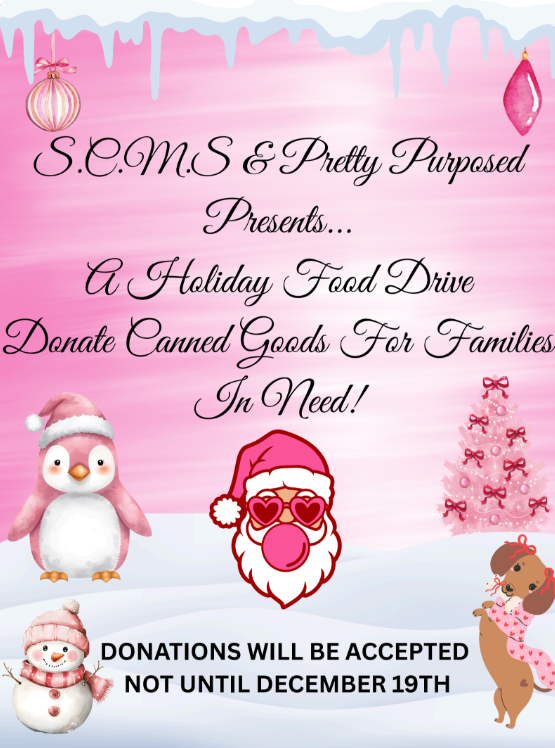 Pretty Purposed Holiday Food Drive
