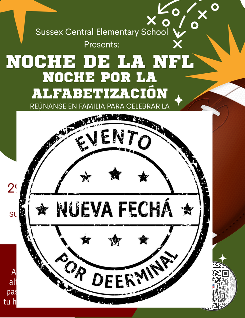 NFL Night for Literacy Postponed