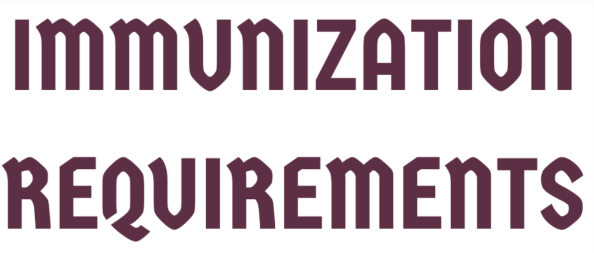 HIGH School Immunization Requirements