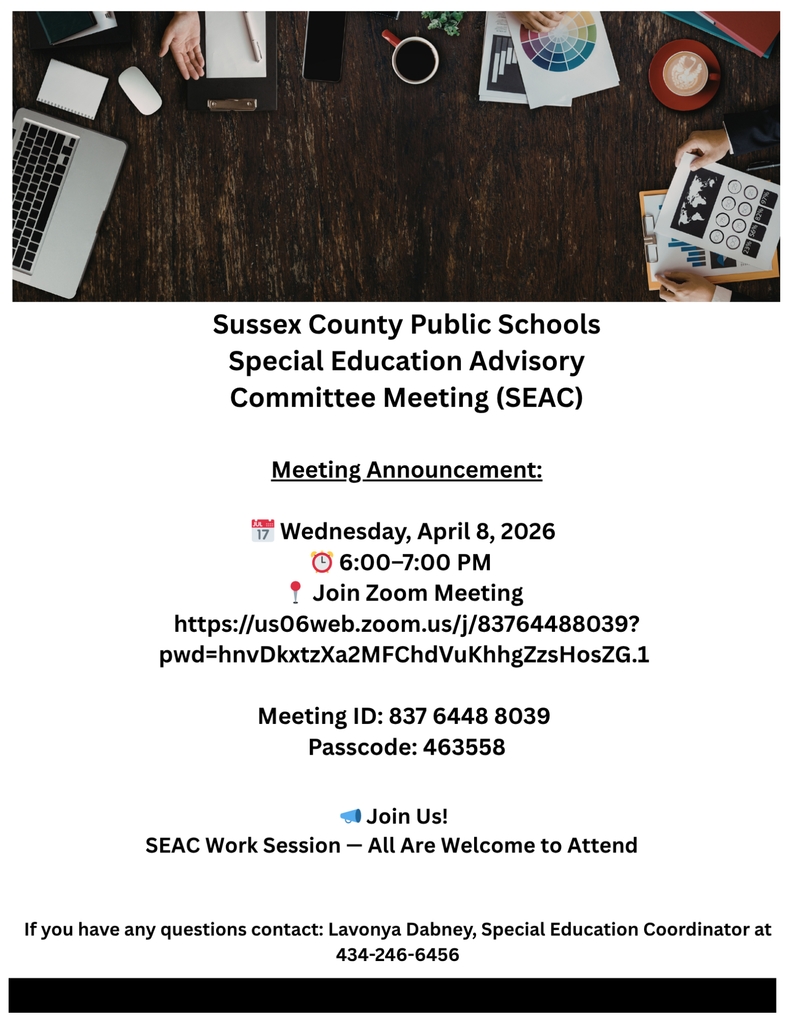 SEAC Meeting on April 8, 2026