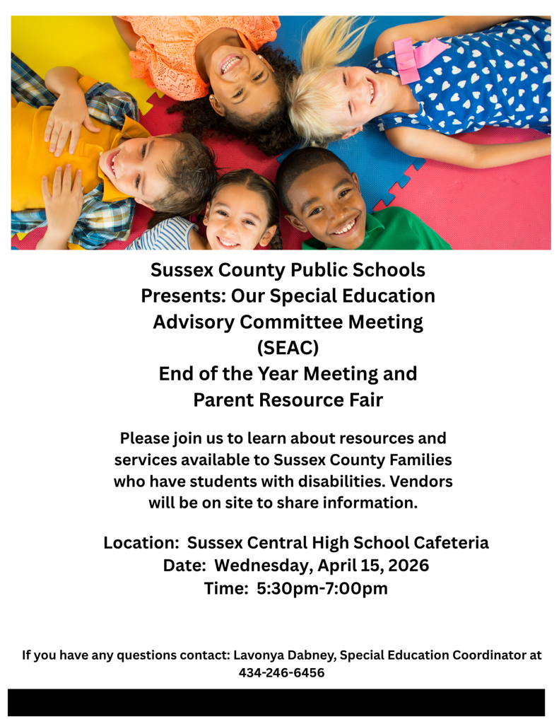 SEAC End-of-Year Parent Resource Fair