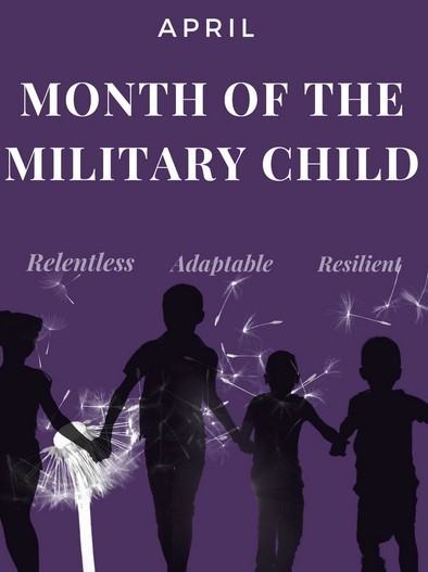 April is the Month of the Military Child. Join us in honoring our relentless, adaptable, and resilient students by wearing PURPLE on April 30th. Just like the dandelion, military children blossom wherever they land. We salute you, and we thank you for your sacrifices!