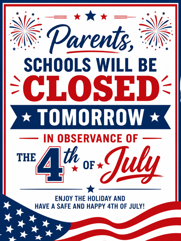 SCPS will be closed tomorrow....