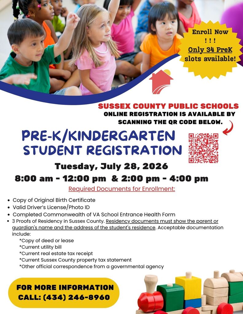 Attention Parents: Please see the flyer for details regarding our Pre-K and Kindergarten Registration. THERE WILL BE NO STUDENT REGISTRATION DURING THE FIRST WEEK OF SCHOOL!