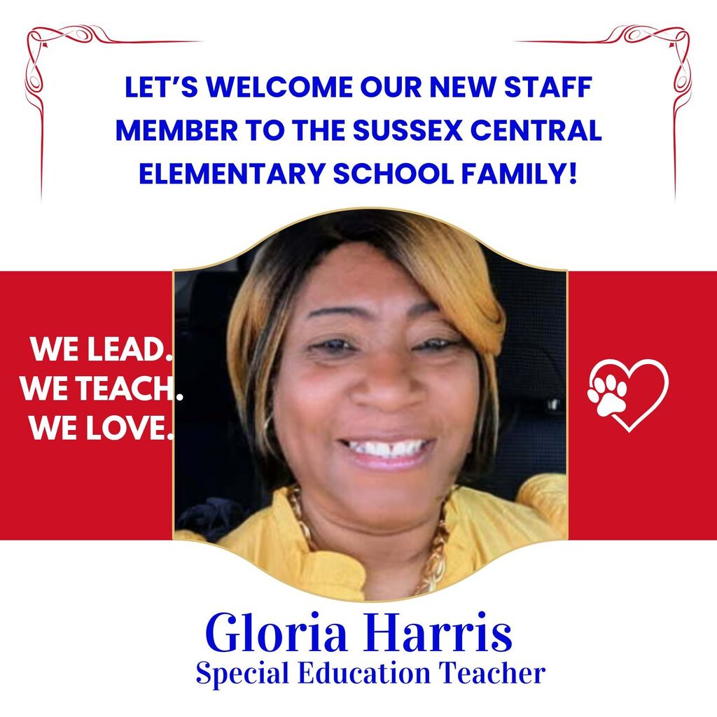 Please join us in extending a warm Tiger Cub welcome to our newest staff members! We are thrilled to have them join the Sussex Central Elementary School family and can't wait to see the positive impact they will make on our students, families, and school community! 