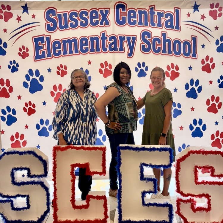 Today we welcomed back our staff at SCPS! They are rejuvenated and excited about the start of another successful school year! Check out some of our staff members at SCES! #WeLeadWeTeachWeLove #MoonandBeyond #OneSussexTeam
