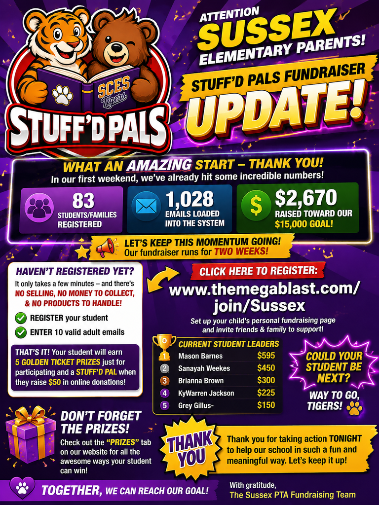 Stuff'D PALS Fundraiser Update