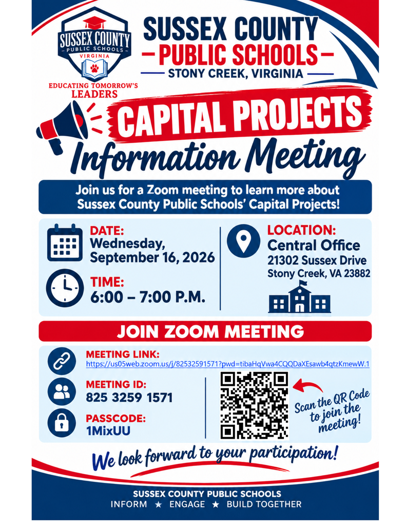 Capital Projects Information Meeting Wednesday, September 16, 2026....