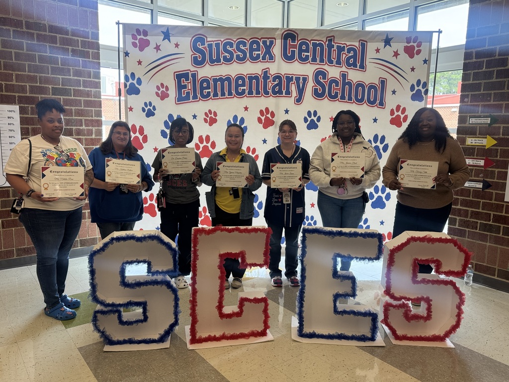 Sussex Central Elementary School ended our week with another fun-filled pep rally for our staff and students. We played games, recognized classes with the best attendance rate, and passed out staff superlative awards.    The classes with the best attendance are:  Pre-K - Ms. Tammy Stith Kindergarten - Ms. Natalia Rose First Grade - Mrs. Jasmine Flood Second Grade - Ms. Veronica Lennon Third Grade - Ms. Kathleen Rathien Fourth Grade - Mrs. Yvonne Maquilan Fifth Grade - Dr. Demetria Parker  Staff Superlatives were awarded to:  Mrs. Samantha Drake - "Early Bird Gets the Worm Award" for being the first teacher to arrive every day.  Mrs. Amie Arabacca - "Night Rider Award" for being the last teacher to leave every day.   Mrs. Audrey Riddick and Ms. Kathleen Rathien - "Cutest Couple Award" for being the best work besties at SCES.  Special shout-out to Amon Anderson for sharing some great information with the student body about attendance awareness. Thank you to our very own DJ Chase Stith for providing the music for the pep rally.   #WeLead.WeTeach.WeLove. #Don'tYouWantToBeAnSCESTiger!
