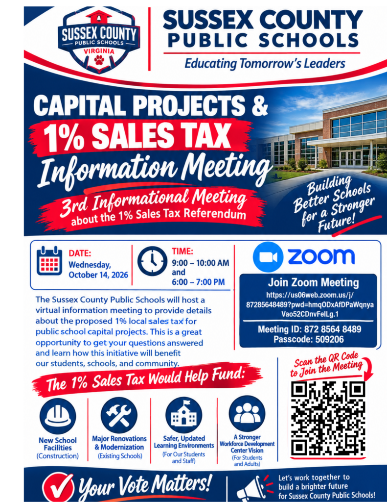 3rd Informational Meeting on the Proposed Sales Tax Referendum...