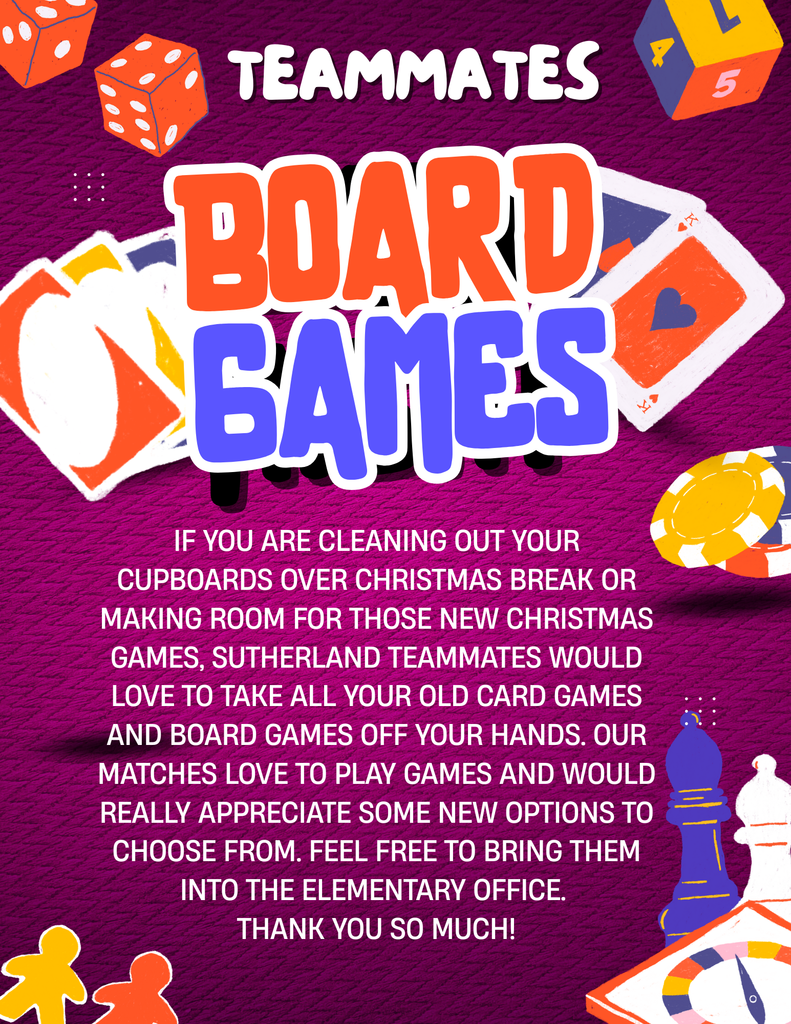 Purple Colorful Bold Family Game Night Flyer