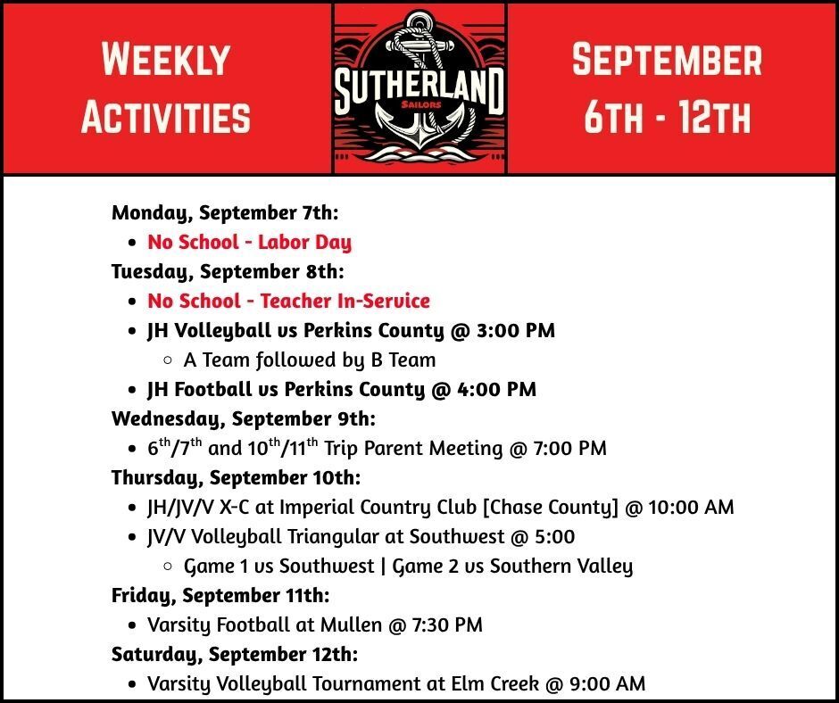 September 6-12