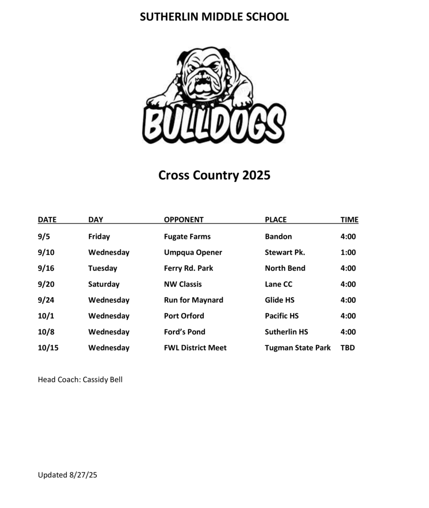 2025 Cross Country