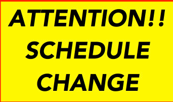 Schedule Changes