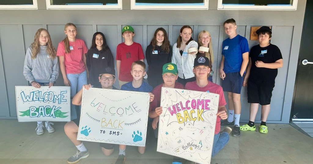 Leadership kids met in August, to get ready to welcome kids back to SMS.  See you next week! 