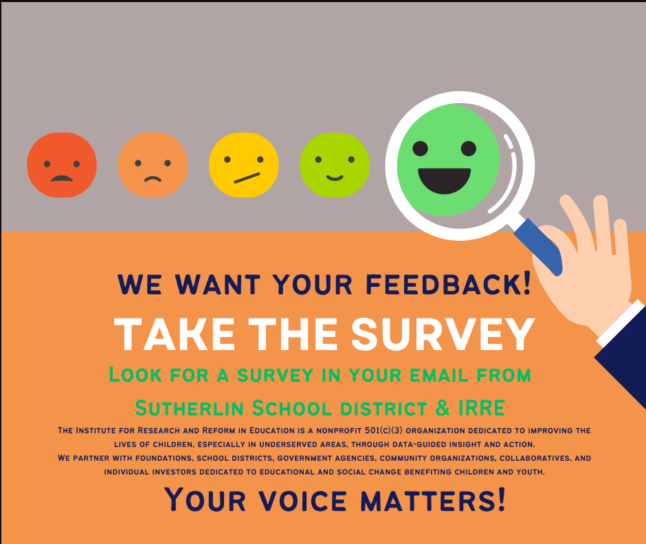 survey will arrive in email asking for your input in our school district