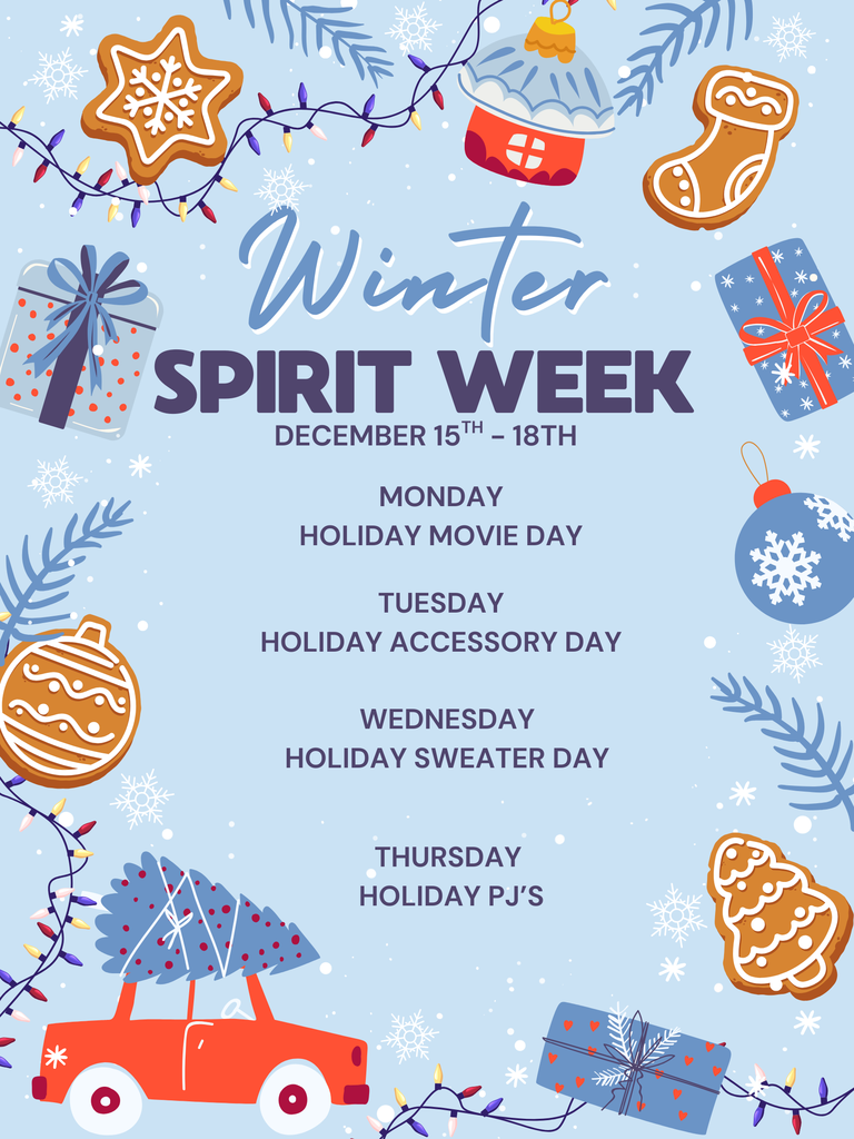 Get Ready for SMS winter spirit week!