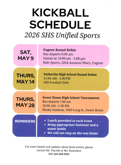 Unified Kickball Schedule