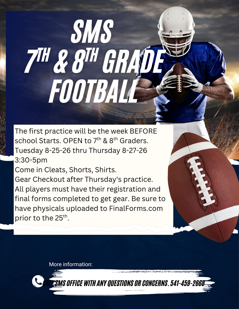 SMS families! Football notice.