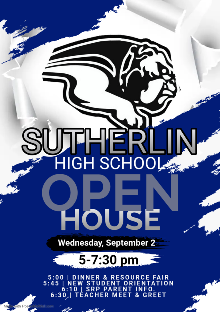 Sutherlin HS Open House Flyer