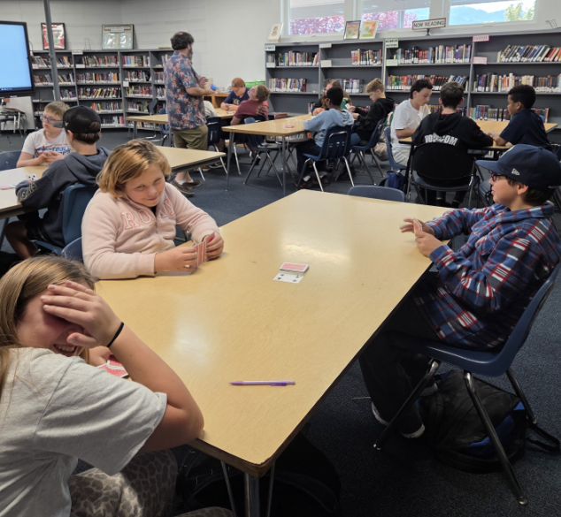 Mr. Buier's Strategic Games class is learning to play an oldie but goodie, Rummy!