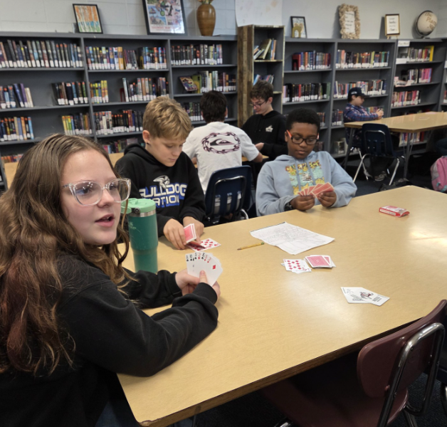 Mr. Buier's Strategic Games class is learning to play an oldie but goodie, Rummy!