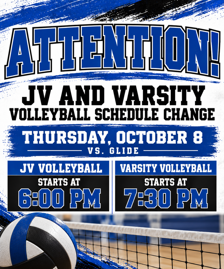 Volleyball Schedule Change