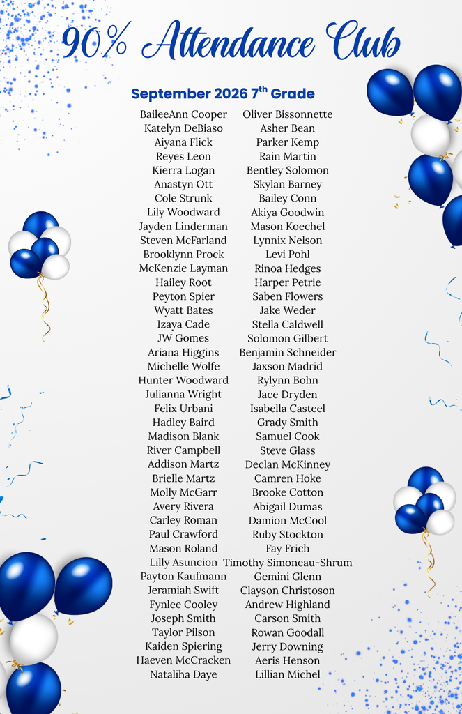 Congratulations to Septembers 90% Club