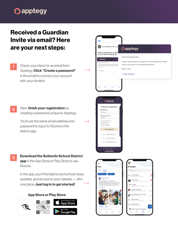 Email invite to Rooms