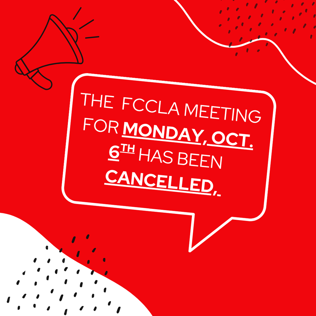 FCCLA Cancelled October Meeting