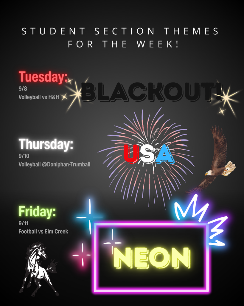 Student Section Themes September 8th-September 11