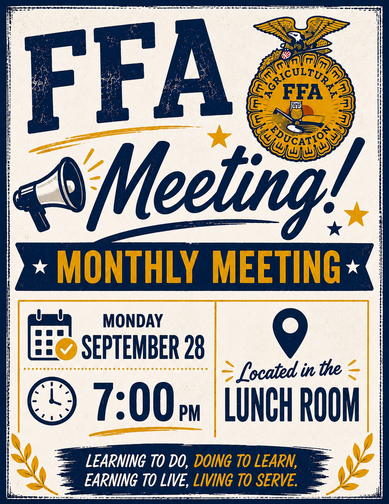 FFA Meeting-September 28th 7:00 p.m.