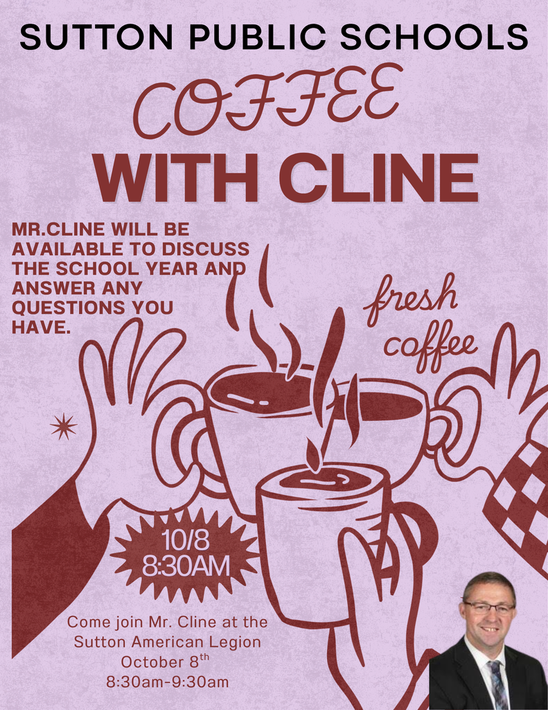 Stop in for Coffee with Cline October 8th at 8:30am at the Sutton American Legion