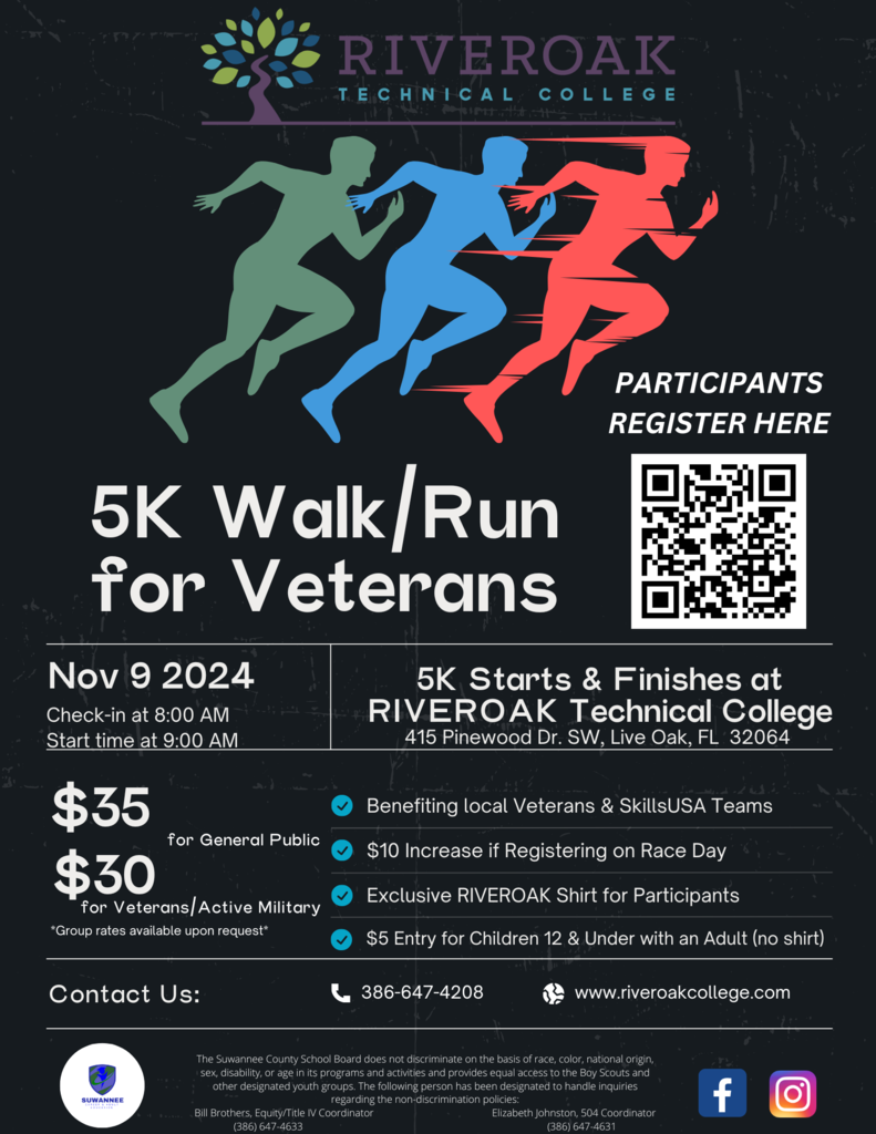 5K Participant Registration Flyer