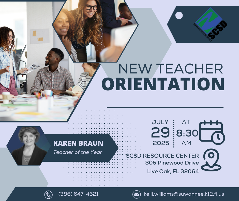 New Teacher Orientation Invitation
