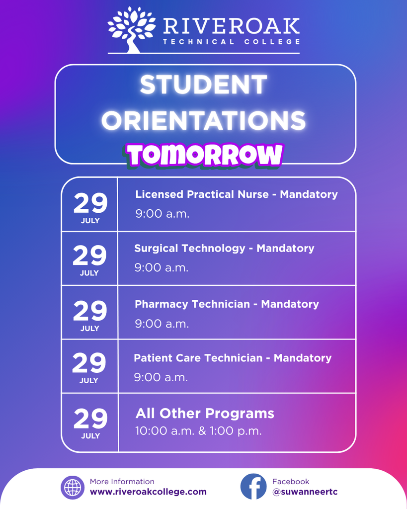 Orientation Schedule Fall 2025