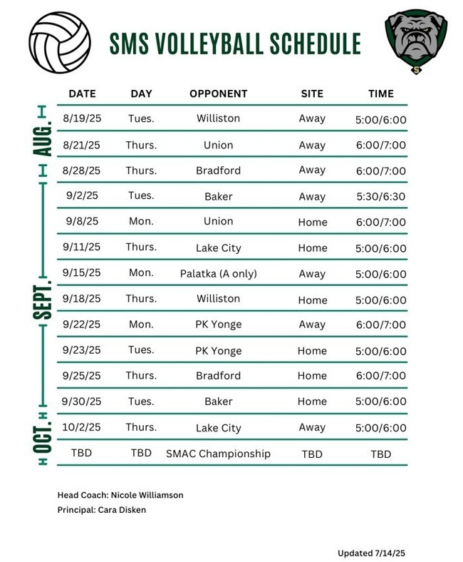 Volleyball Schedule