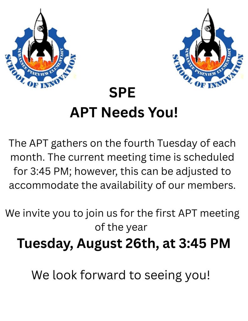 August APT flyer