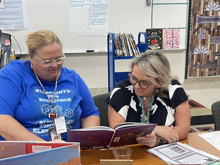 Teamwork while exploring required instruction materials  