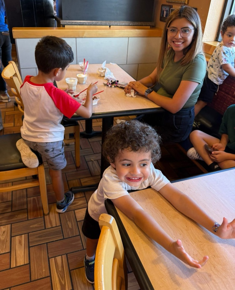 Family enjoying Dairy Queen Night  