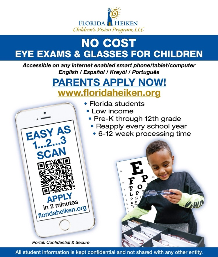 Free Vision Exam Flyer