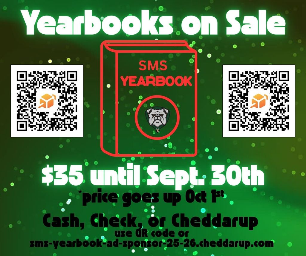 flyer for yearbooks on sale