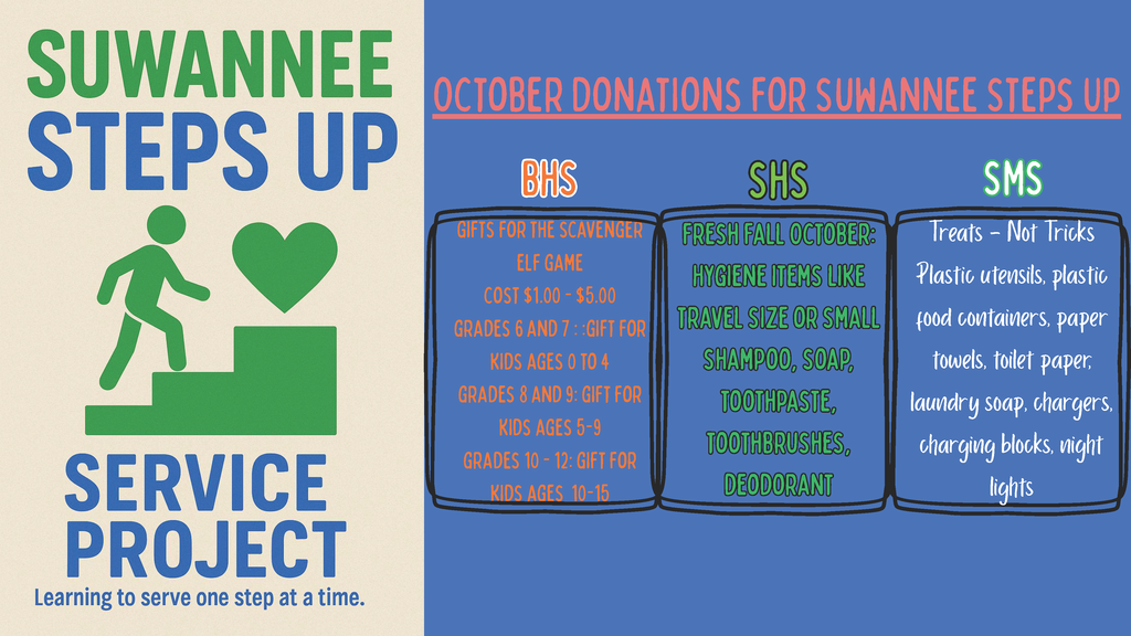 Suwannee Steps Up - October 